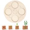 Wooden Educational Pull-Along Toy Car with Shape Matching and Colorful Geometric Blocks