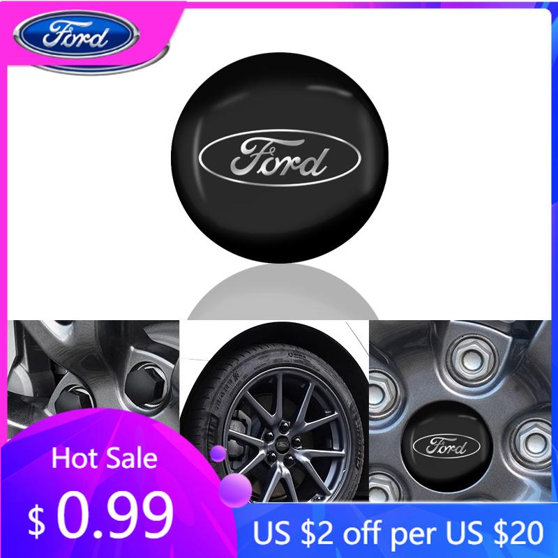 Adesivo Auto Ford 4 Pezzi Coprimozzo Ruota Auto Adesivi Emblema Metallico Per Ford Focus 2 MK2 3 4 MK3 4 ST Mondeo Festiva Fusion Suit Fiest