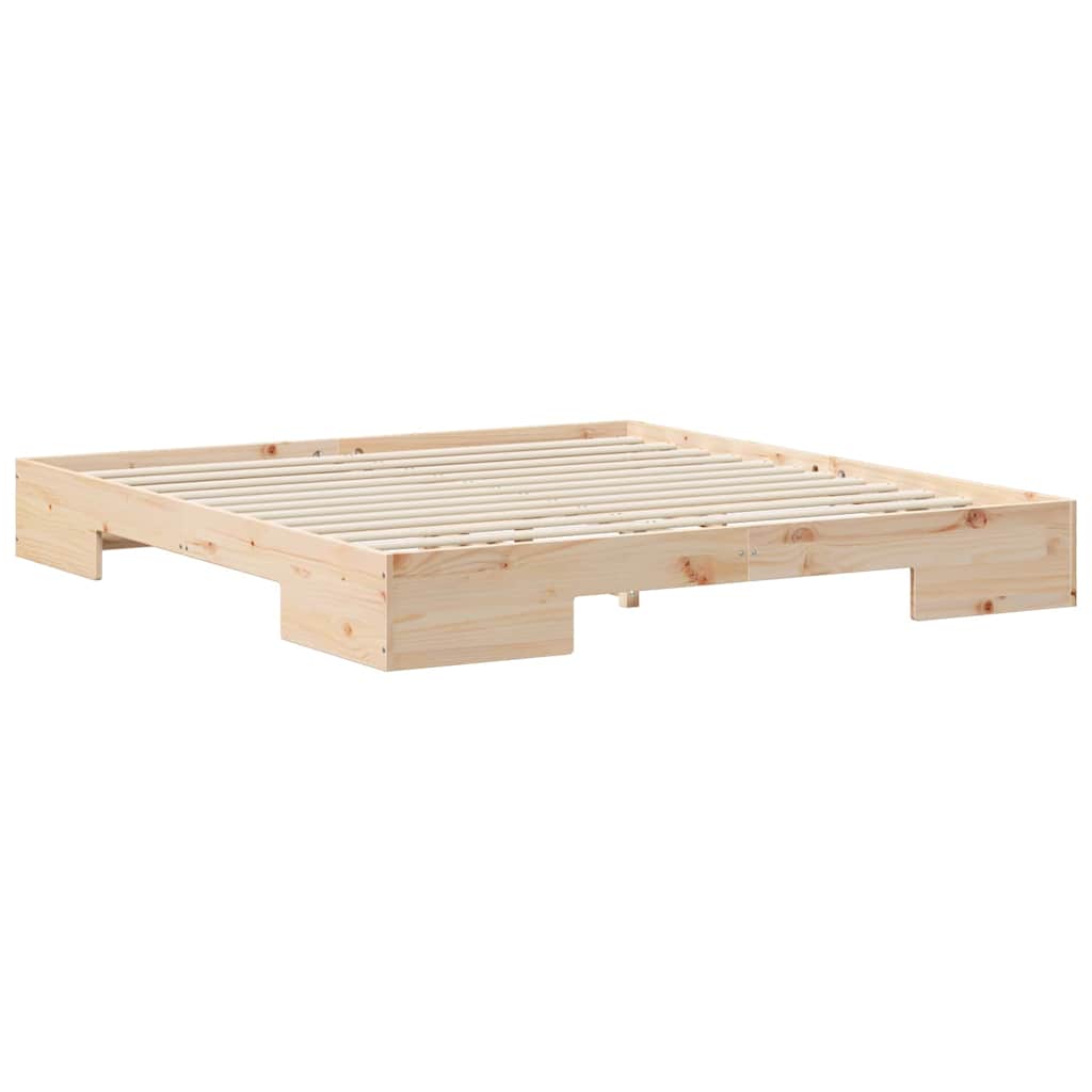Brown Bed Frame 200 x 200 cm