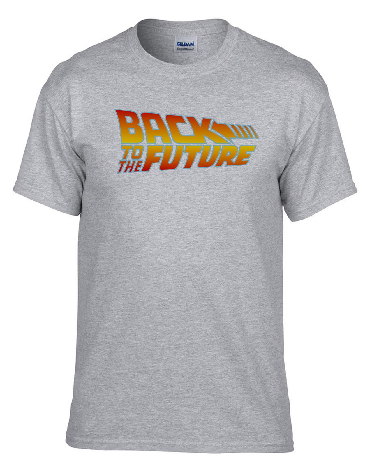 26 BACK TO THE FUTURE BACK TO THE FUTURE Grey T-Shirt -076_Grey- Unisex T-Shirt XXXL