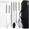 SET OF 10 GRILLING TOOLS IN A CASE 489298