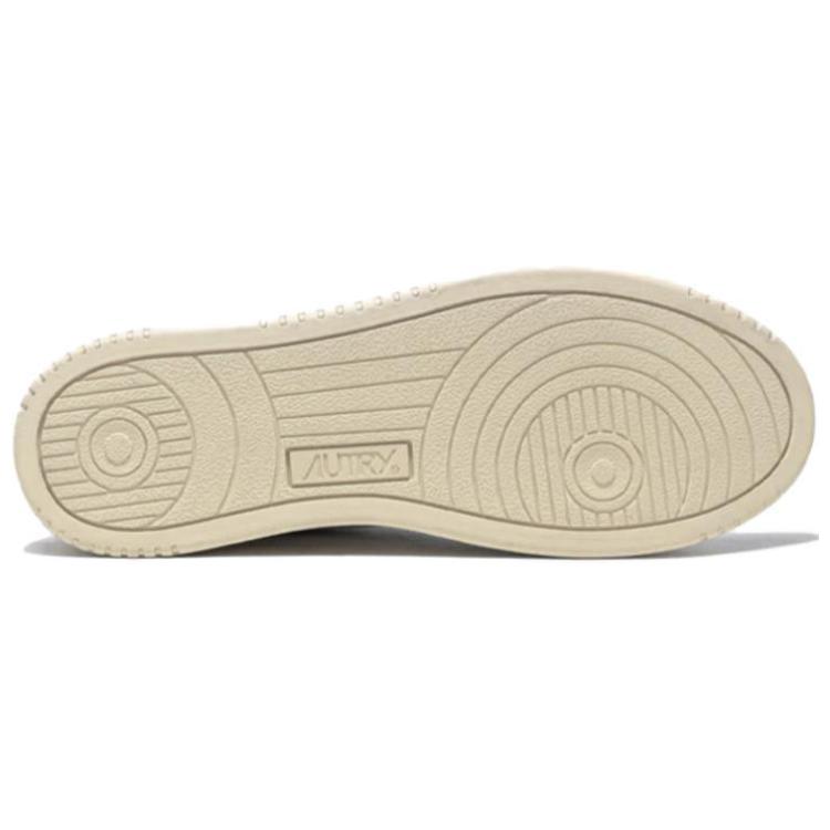 Autry Medalist Leather Low White Mauve Tab (Womens) Women Sneakers AULW-LL55