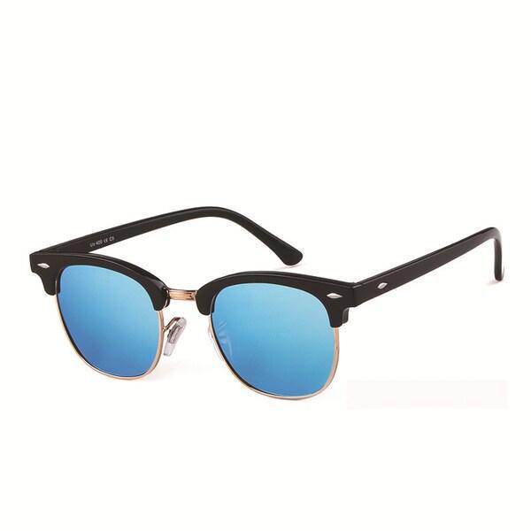 half frame retro sunglasses