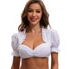 The Munich Oktoberfest Costume White Polyester Traditional Dress For Women