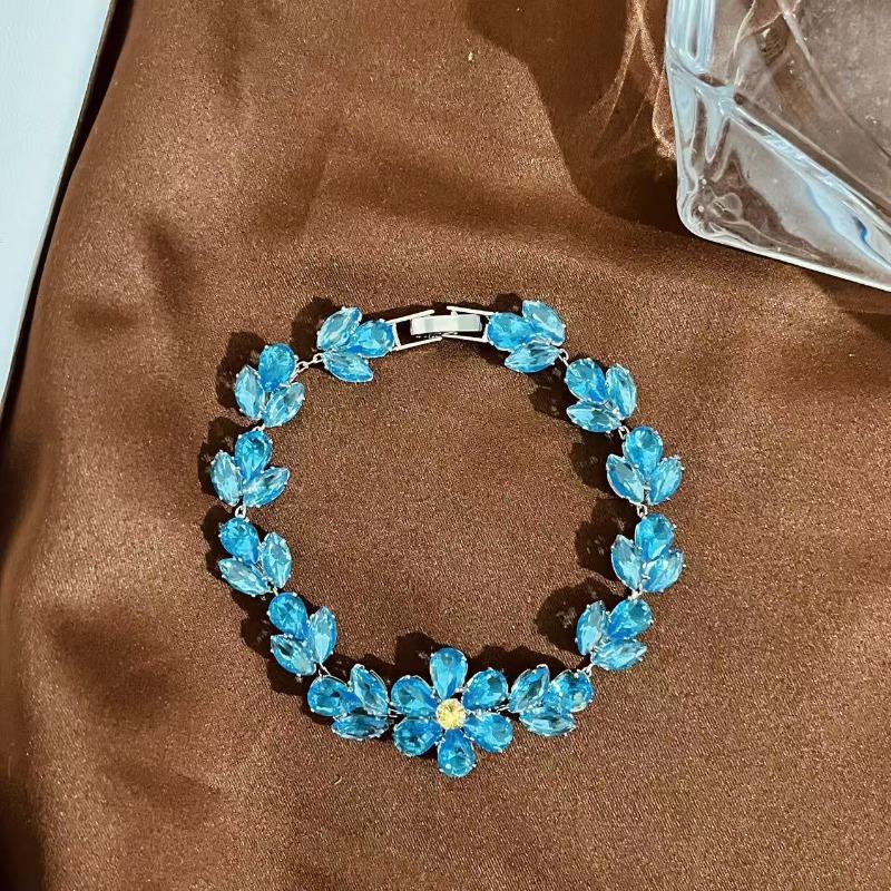 Summer Versatile High-End Live Broadcast Love Color Zirconium Bracelet Fashion Design Jewelry Bracelet