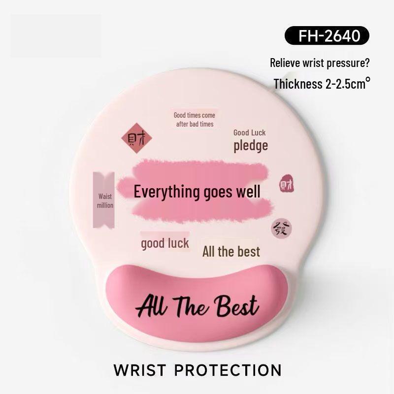 

Women s Non-Slip Creative Ink Style Wrist Rest Mouse Pad for Office