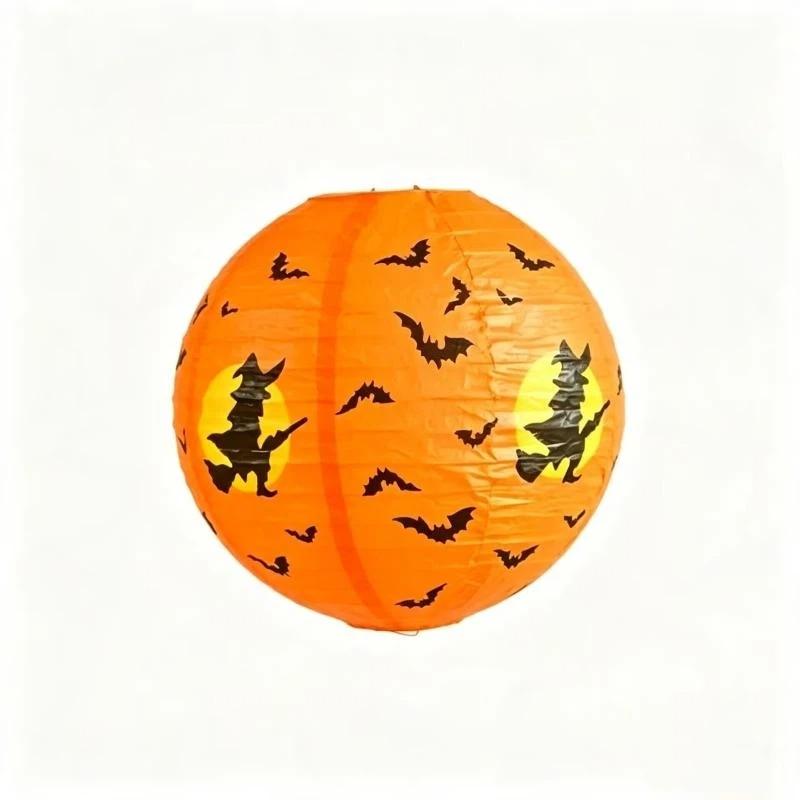 1Pcs Halloween Hanging Paper Lantern For Home Indoor Outdoor Garden Decoration Halloween Party Horror Pumpkin Props Ornaments