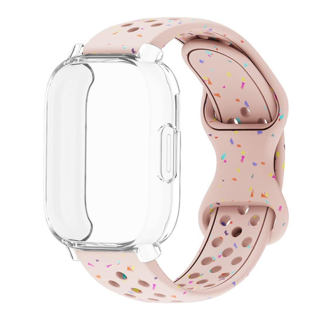 Řemínek+Pouzdro Pro Xiaomi Redmi Watch 5 active 5 Lite Ochranný Kryt Celý Displej TPU Měkký Kryt a Silikonový Prodyšný Sportovní Pásek