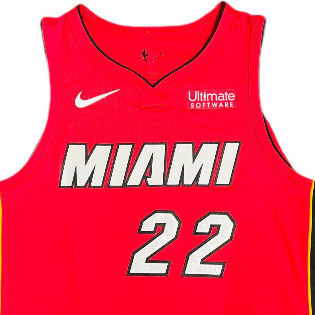 Nike X NBA Collaboration Miami Heat SS25 Jimmy Butler Fashion Comfortable Soft Skin-Friendly Basketball Jersey Men Jersey Red AA9735-608