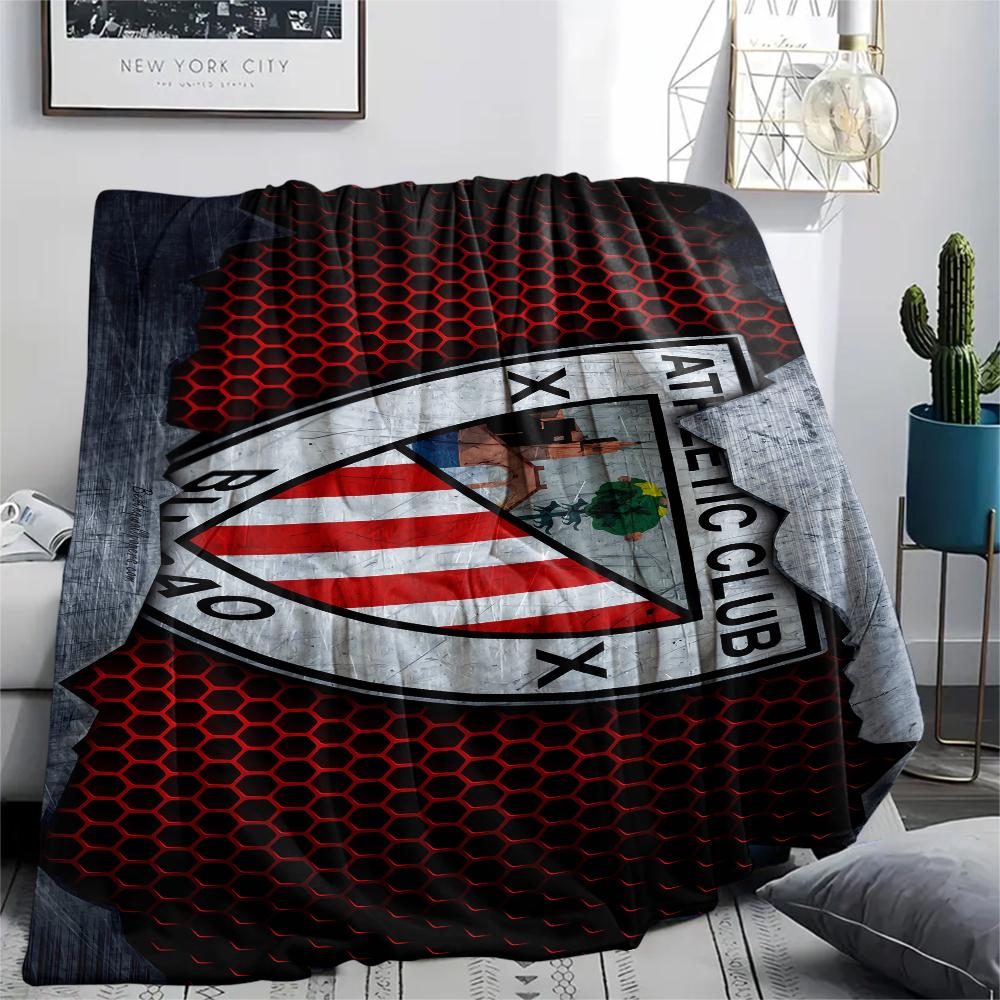 FootBall Club LOGO Print Flannel Blanket,High quality Comfortable for All Seasons,Home Decor,Warmth and Comfort,Perfect for Christmas Gifts