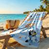 Bluey Beach Towel Quick-Dry Soft Microfiber Comfortable Lightweight