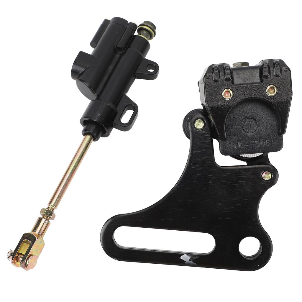 Rear Brake Assembly Master Hydraulic Cylinder Caliper with Disc Brake Pad Coolster 15mm Wheel Axle For SSR 125cc 110cc