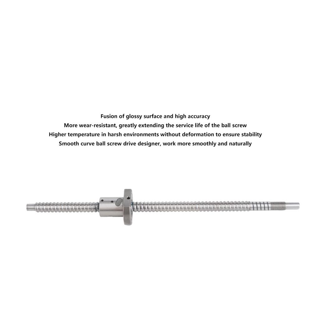 Zestaw śruby kulowej tocznej Stal łożyskowa Wysoka dokładność 1204?300 ze złączką z nakrętką