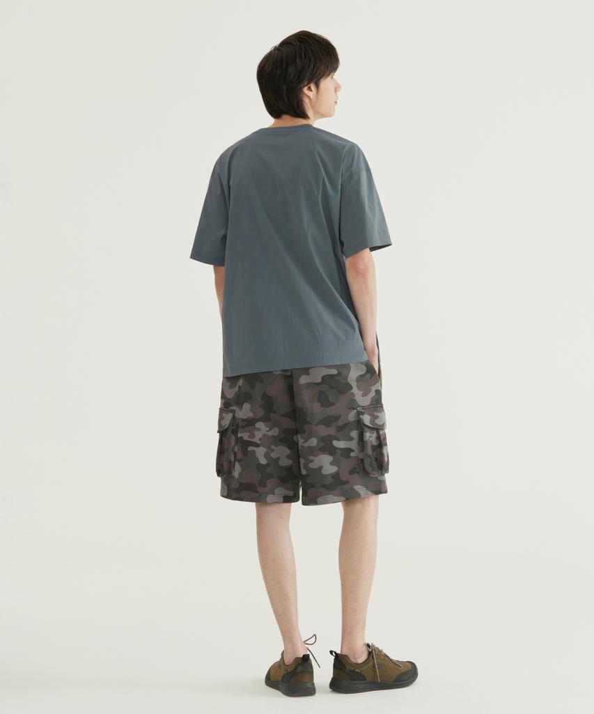 COVERNAT Small C Logo Nylon T-Shirt Charcoal