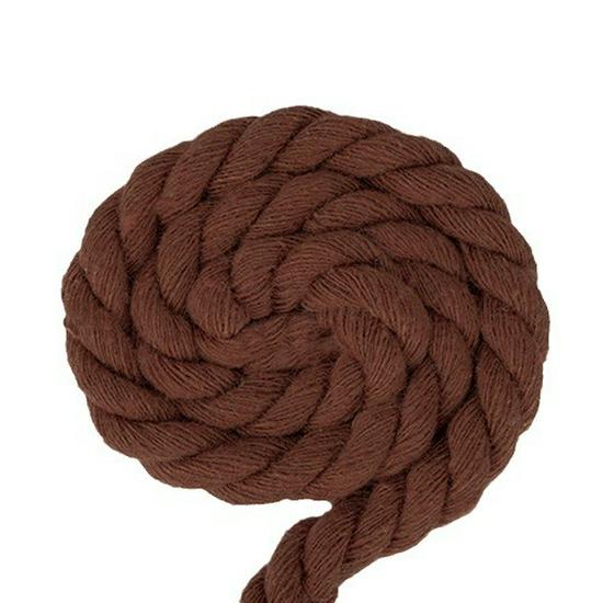 8mm Three-Strand Colored Cotton Rope for DIY Decor and Drawstring Accessories