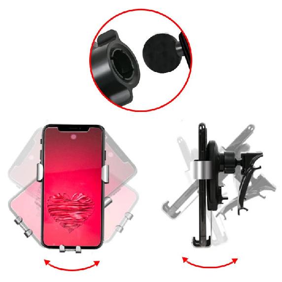 Car Phone Holder Air Vent Clip Clamp Mobile Phone Holders for Volvo XC90 Accessories 2015 2016 2017 2018 2019 2020 2021 2022