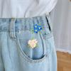 Original Plant Flower Series Alloy Brooch Colorful Flower Clothes Bags Accessories