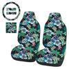 Car Seat Cover Colorful Pattern Breathable Protector Green