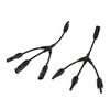 1Pair 3 Way Y Splitter Cable Plug Inline Solar PV Panel IP67 Connectors