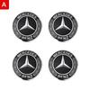 4pcs 56mm 60mm 65mm 75mm Car Wheel Center Hub Caps Sticker Badge For Mercedes Benz A B C E class GLA GLC CLA GLK W204 W205 W212 AR1