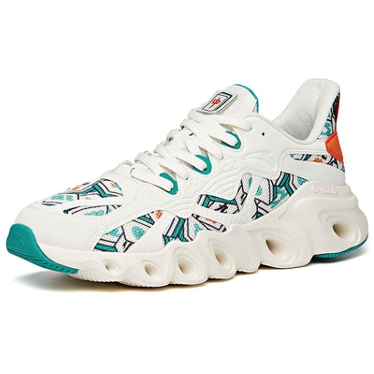 Anta Mahjong Energy Ring Technology Low-Top Running Shoes Men Running Shoes White Green 912025568-8