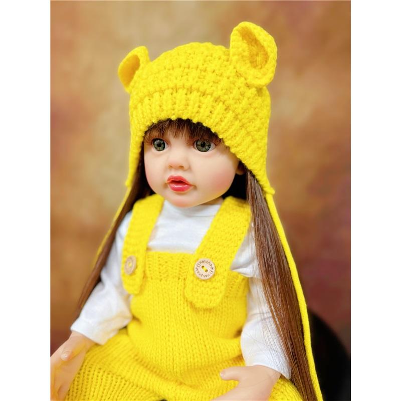 Lifelike Reborn Dolls Realistic Full Silicone Baby Bebe Vinyl 50CM Newborn Girl Doll Princess Toddler Toy Gift