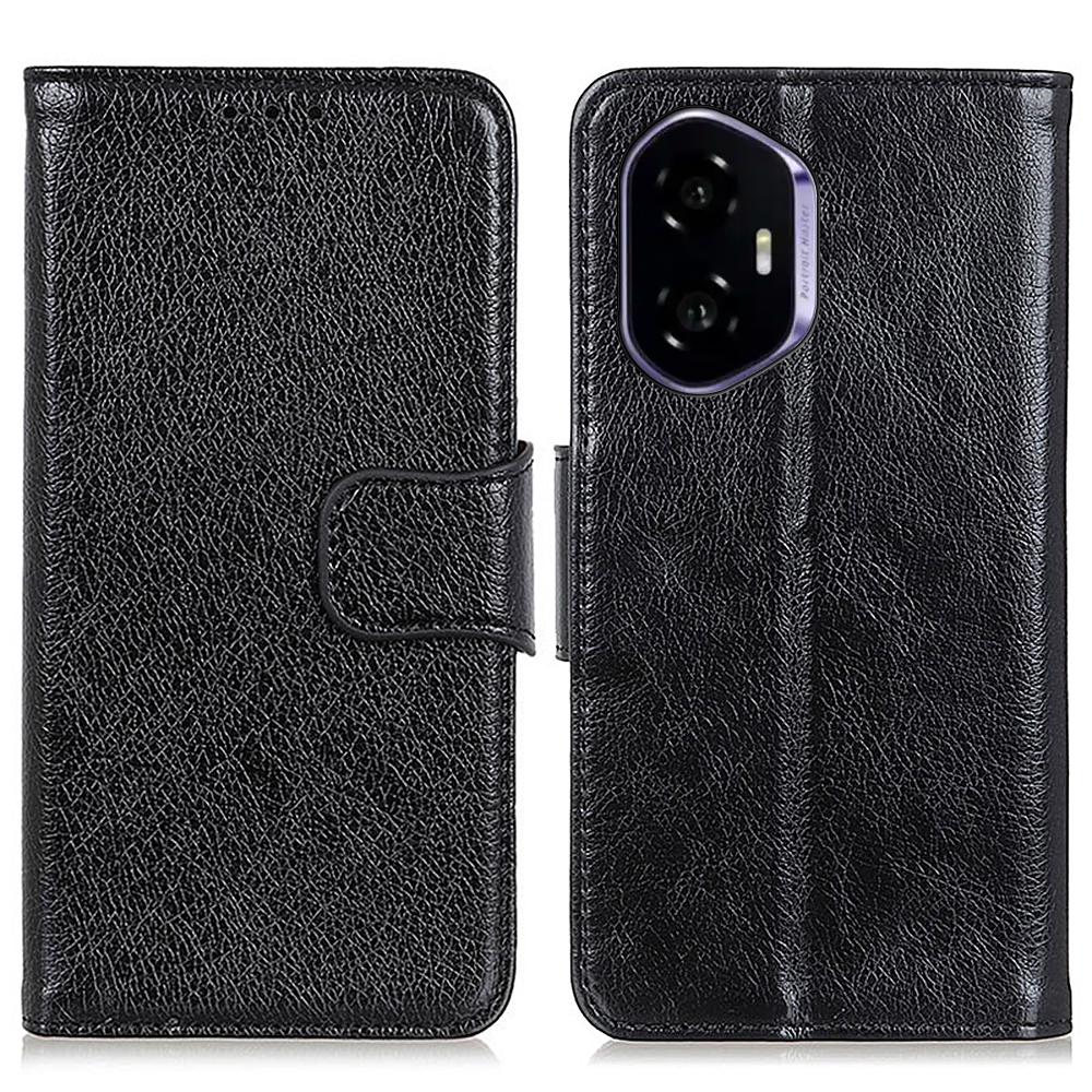 For Honor 400 Case Nappa Texture Split Leather Wallet Phone Cover