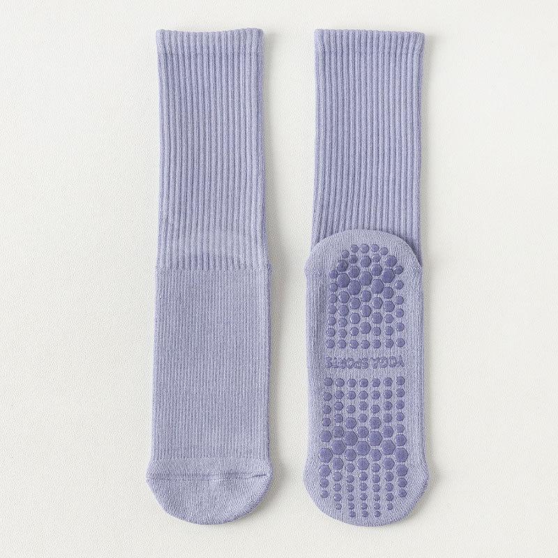 

Женские зимние утолщенные махровые носки для пилатеса, йоги, бесшовные, силиконовые, нескользящие, высокие, хлопковые 1 pair фиолетовый