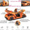 1/24 Koenigsegg Jesko Spielzeugautos Modell Orange Legierung Sammlerstücke Druckgussfahrzeuge mit Ton und Licht