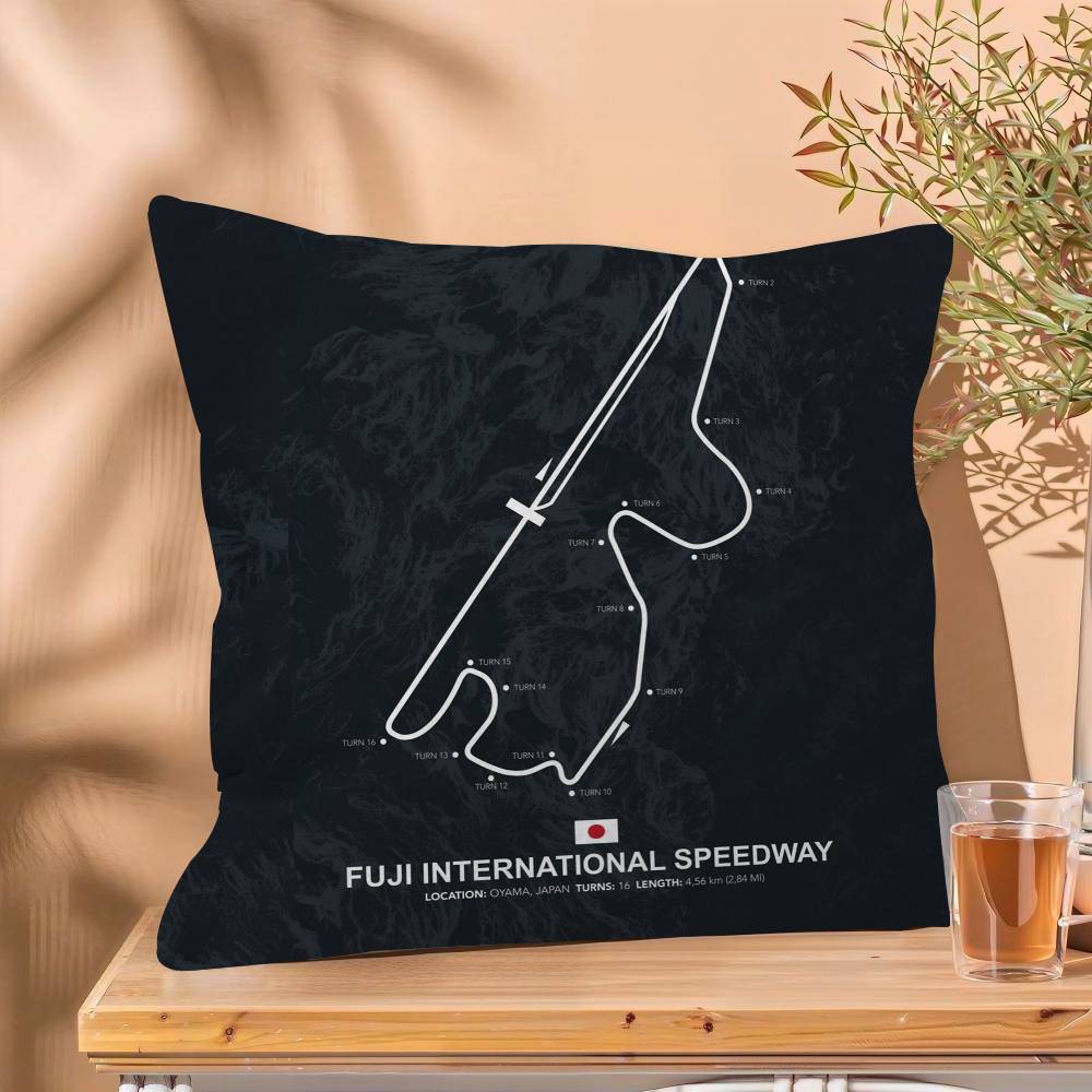 

Race Track Complete Pillow Gift Home Office Decoration Bedroom Sofa Car Cushion Cover case x 30x30 cm