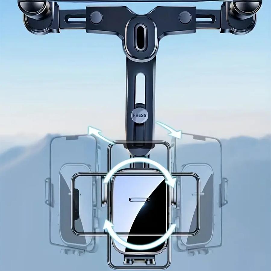 360°Rotatable And Retractable Car Phone Holder Car Rearview Mirror Bracket,Multifunctional Adjustable Universal Phone Holder