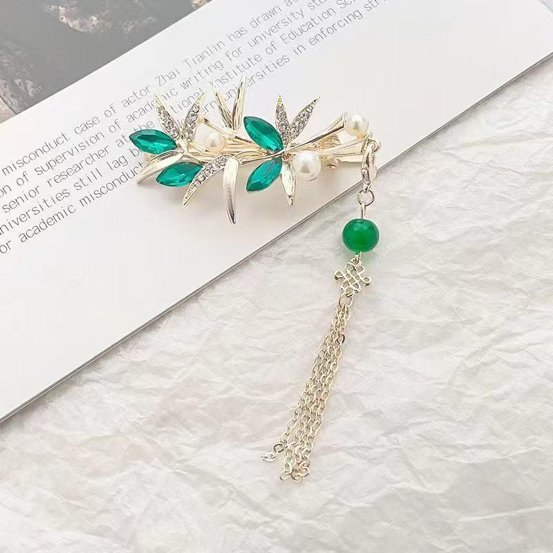 Clip de păr cu flori cu stras: Clips de primăvară elegant, mic, pentru adulți