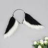 Plush Lop Ear Hairhoop RolePlay Anime Character Costume Halloween Headwear Women Stage Performances Hairhoop Party Props