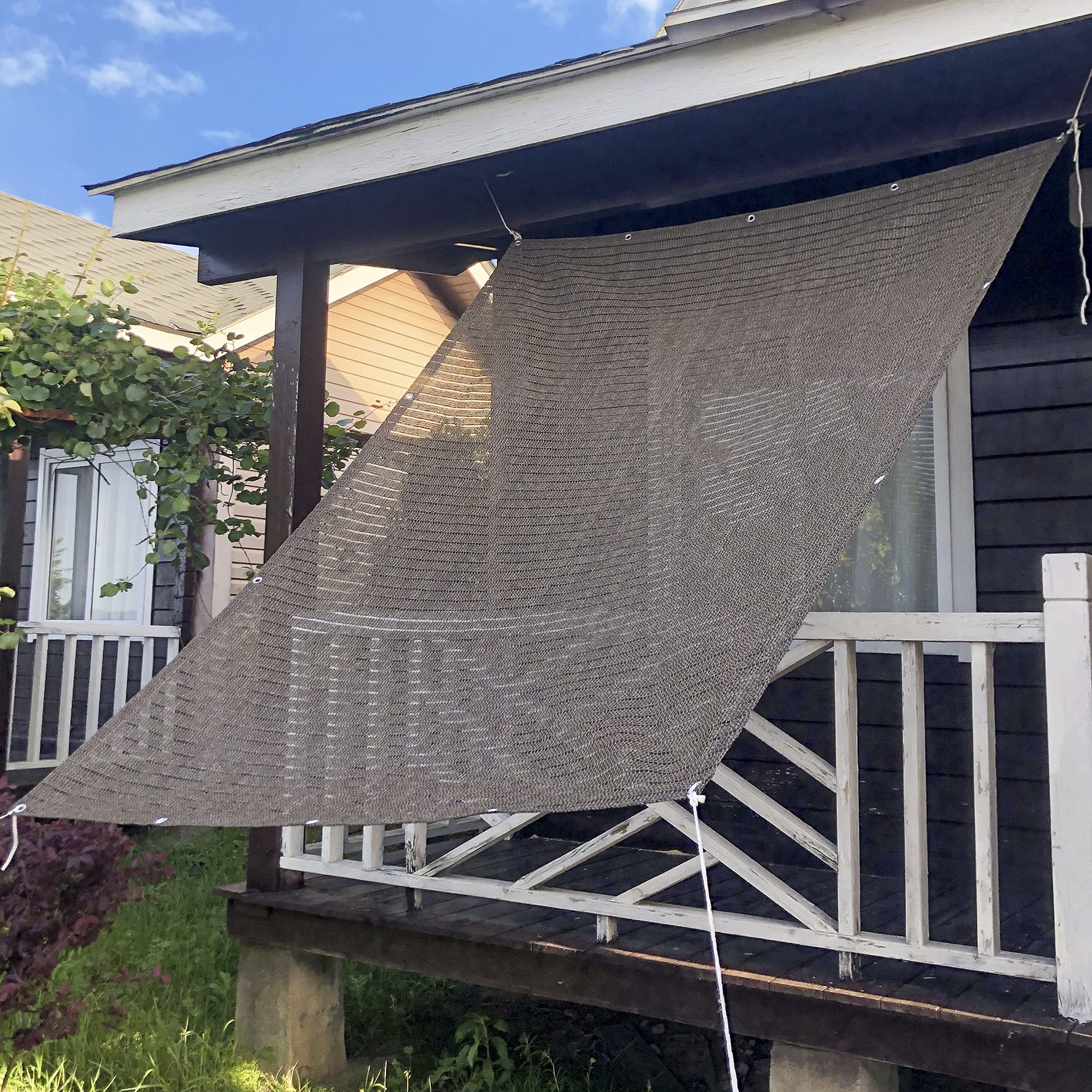 

HIRARI Sun Cool Breeze Openwork Shade Shade, 1.8x2.4m, Shade, Mocha,