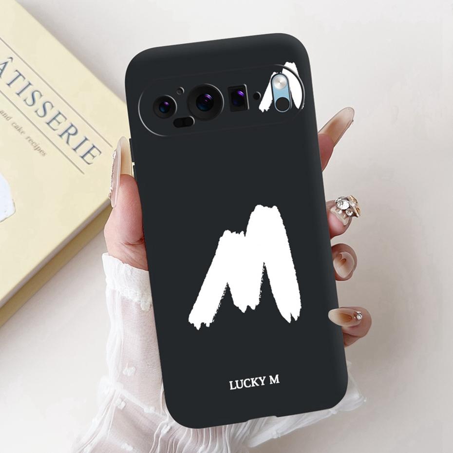 New Fashion Letter Phone Case For Google Pixel 9 Pro 9A Soft Silicone Shockproof Cover For Google Pixel9 9A 9Pro Cases Bumpers