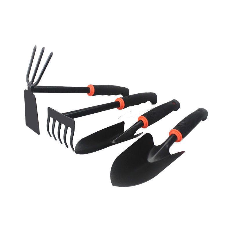 Three-Piece Gardening Tool Set: Small Shovel, Rake, and Hoe for Planting Vegetables