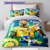 Neymar Pattern Bedding,Quilt Set Quilt Cover Pillowcase Home Birthday Gift(1 * duvet cover + 2 * pillowcase, without core)