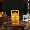 Brass of Gold , Bucket of Wealth and , Living Room Study Office Rice Jar Treasure Basin Ornament