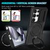 KEYSION Shockproof Case for MagSafe for Samsung Galaxy S25 Ultra 5G Magnetic Ring Stand Slide Camera Protection Phone Back Cover