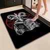 Dark Baphomet Grimoire Pentagram Patterned Rug Durable Stainresistant Easyclean Carpet For Bathroom Kitchen Home Decor Valentine'S Day Gift