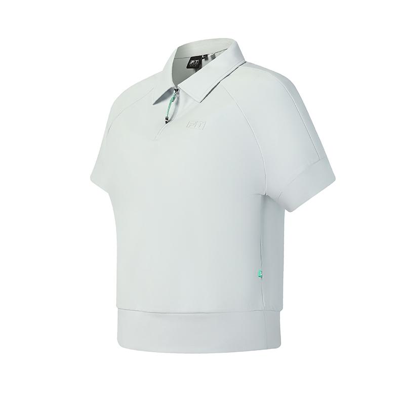 

FILA Golf Series Fashion Simple Trend Classic Sports Golf Versatile Comfortable Casual Loose Knit Short Sleeve Polo Shirt Women tops A11W625132FGY L