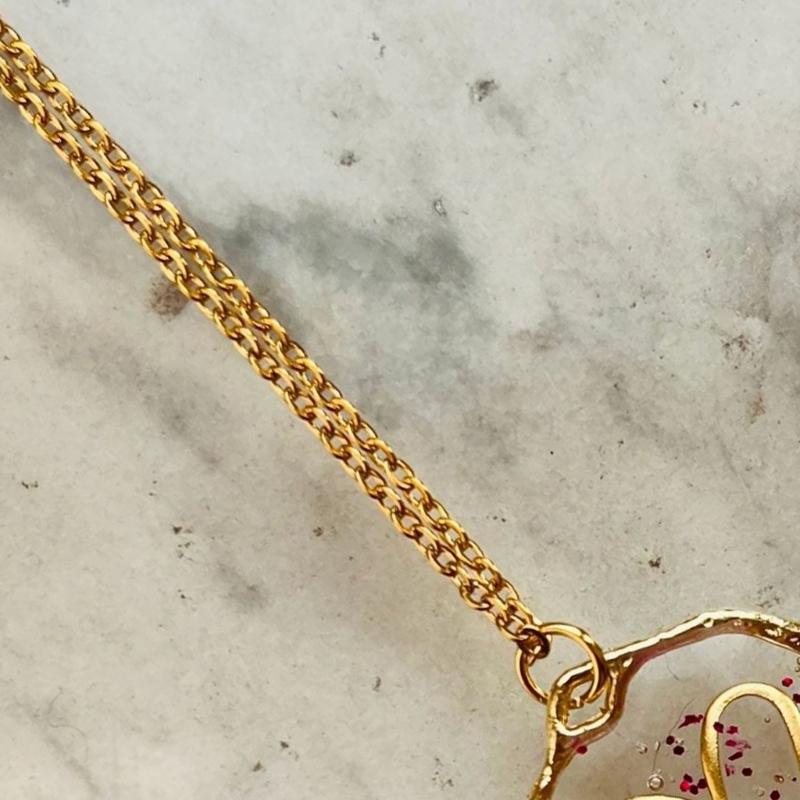 Fashionable Celestials Pendant Clavicle Chain Transparency Sun Moon Star Love Charm Necklace Accessories