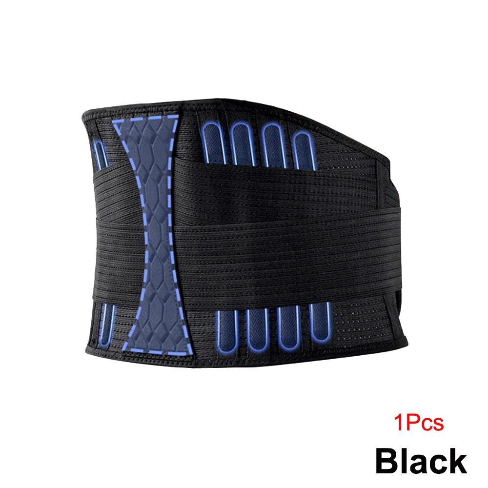 Adjustable Back Lumbar Support Belt Lower Back Brace for Lifting, Herniated Disc, Sciatica, Pain Relief, Breathable Lumbar Brace S чёрный