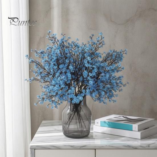Artificial Silk Flowers for Home Decor Realistic Autumn Decoration, Floral Orange Plants Halloween Decoration Branches Table Centerpiece And
