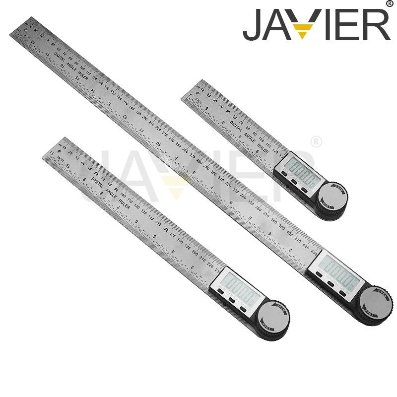 JAVIER High-Precision Digital Display Stainless Steel Electronic Angle Ruler Protractor Multi-Function Tool
