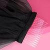 Velo Nero per Festival di Halloween Costume da Ruolo Accessorio Velo di Tulle Velo da Sposa Cosplay per Festa a Tema Copricapo