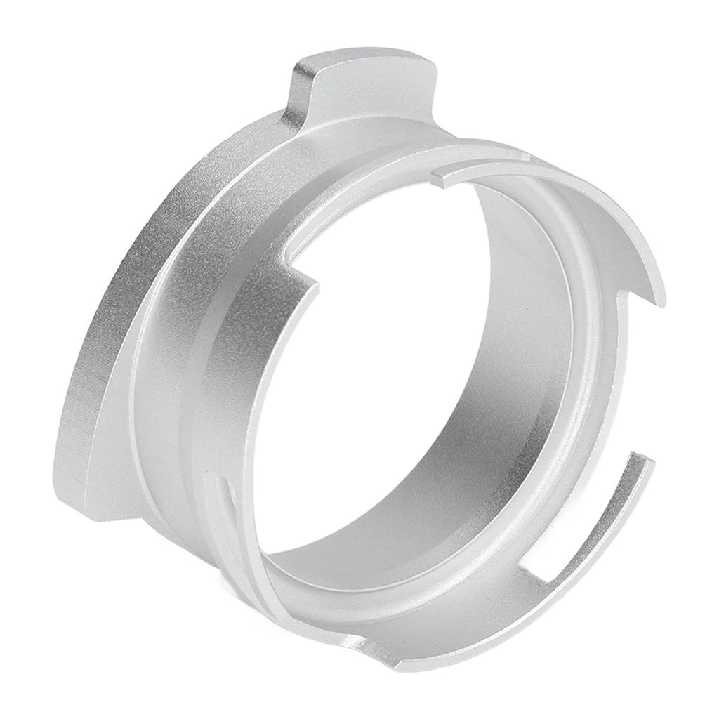 54mm Coffee Portafilter Dosing Funnel Aluminum Alloy Rotatable Dosing Funnel for Coffee Machine Silver