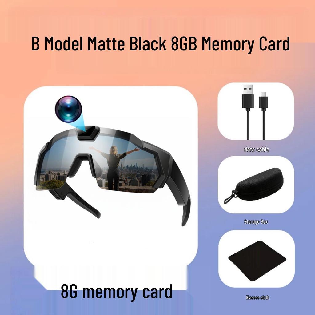 Cycling Smart Glasses with Built-In Camera for Outdoor Photo and Video Recording