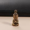 Miniature Sakyamuni Buddha Pendant Brass Crafts Mini Buddha Figurine  Keychain