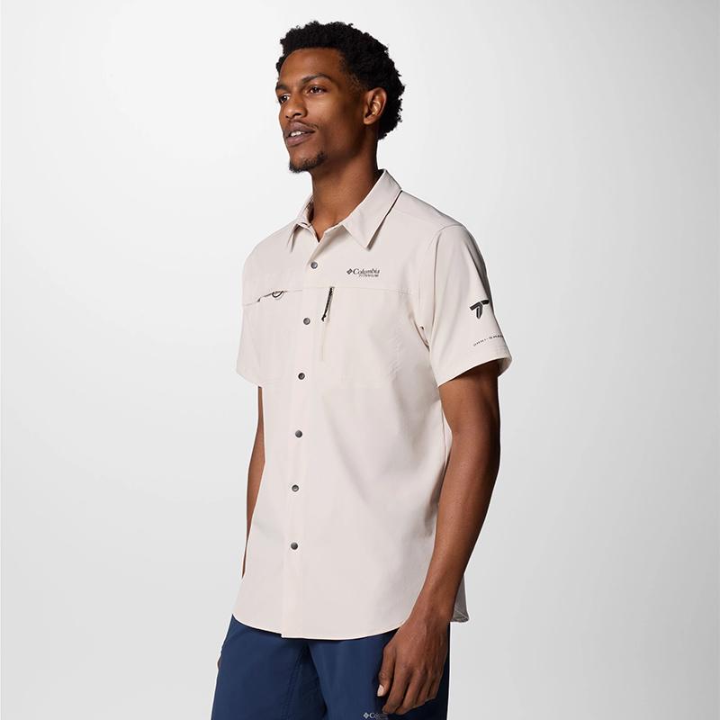 Columbia TITANIUM Shirt Men's Light Khaki AE5161-279